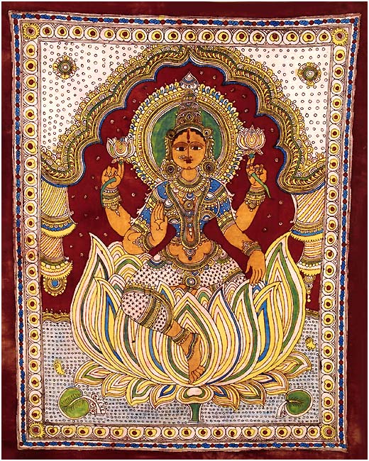 "Devi Lakshmi" - Kalamkari Painting