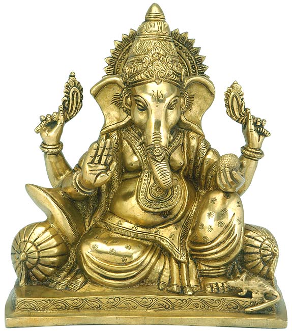 "Lord Vinayak" First Among All Deities - Brass Sculpture