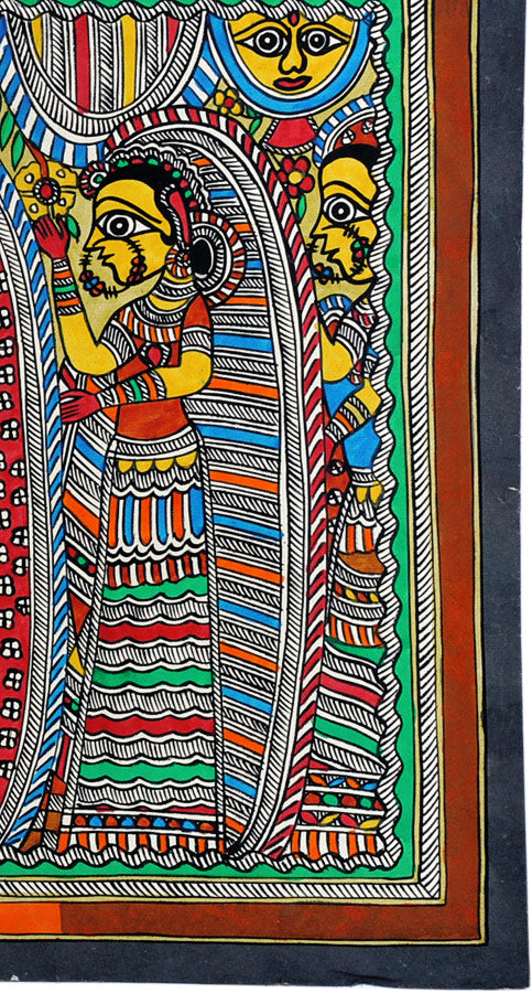 Rama and Janaki Vivaha - Madhubani Painting