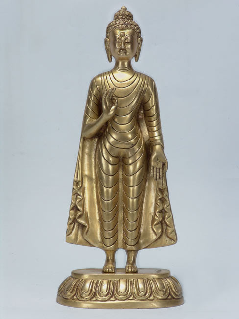 Blessed to Bless "Lord Buddha" Brass Asian Art Statue