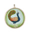 'Joyful Peacock' Handcrafted Pendant