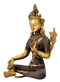 The Savior Goddess Green Tara Brass Sculpture 10"