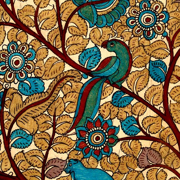 Tree of Life - Large Cotton Kalamkari Painting