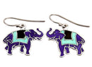 "Jaipur Elephants" Meenakari Earrings