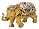 Decorative Brass Elephant with Bead Work
