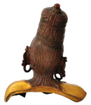 Devi Head Brass Sculpture