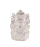 Precious Ganesha Quartz Crystal Statue 2.50"