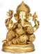 Resting Ganapati - Brass Sculpture