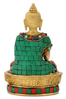 Blessing Buddha Statue with Stones