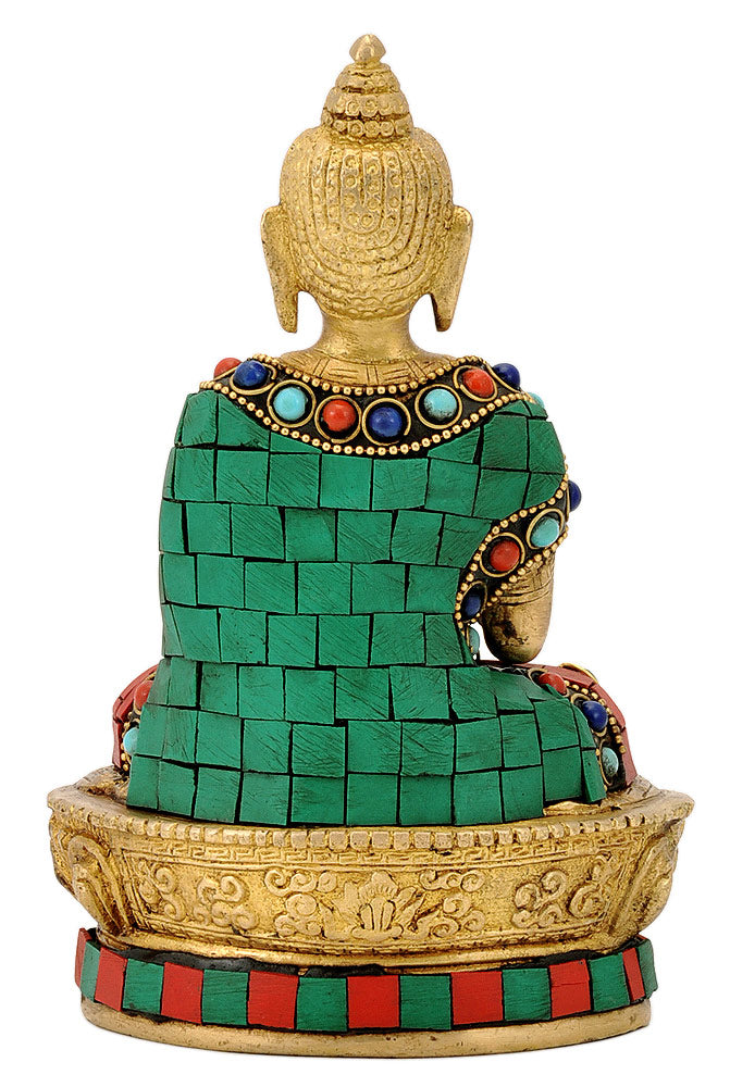 Blessing Buddha Statue with Stones