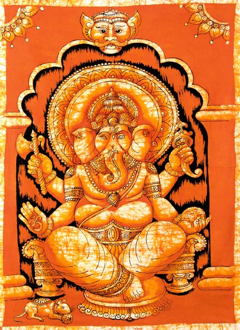 Seated Ganesha-Indian Batik II