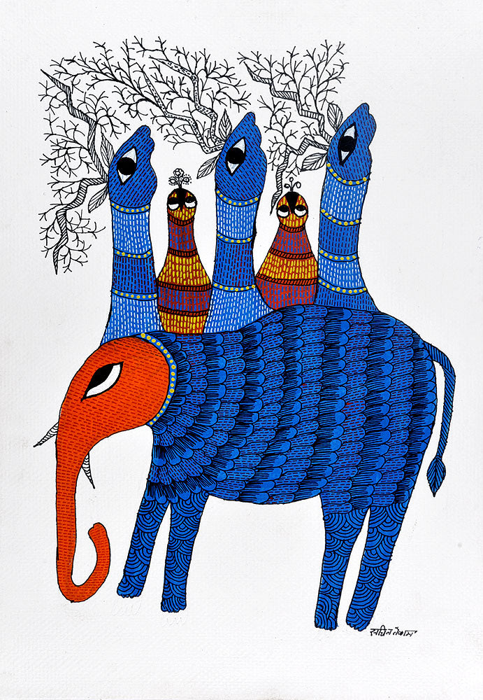 Untitled - Gond Painting
